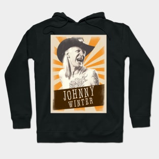 Vintage Aesthetic Johnny Winter 80s Hoodie